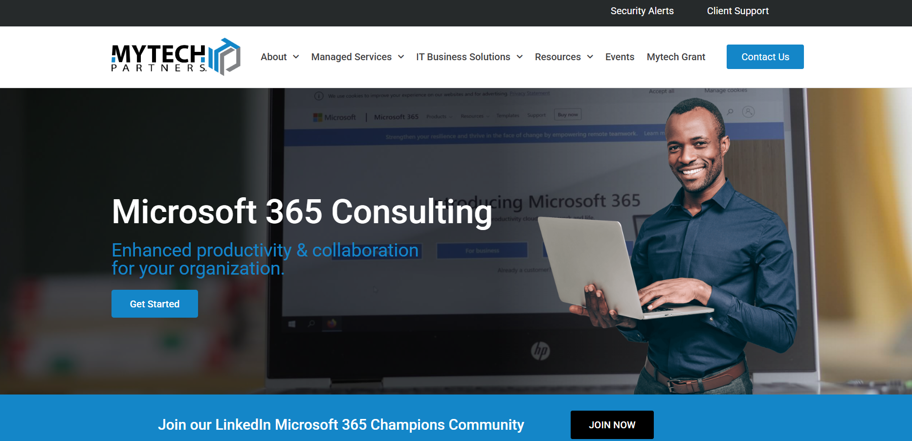Mytech Partners is the best Microsoft 365 services provider for client support and education.