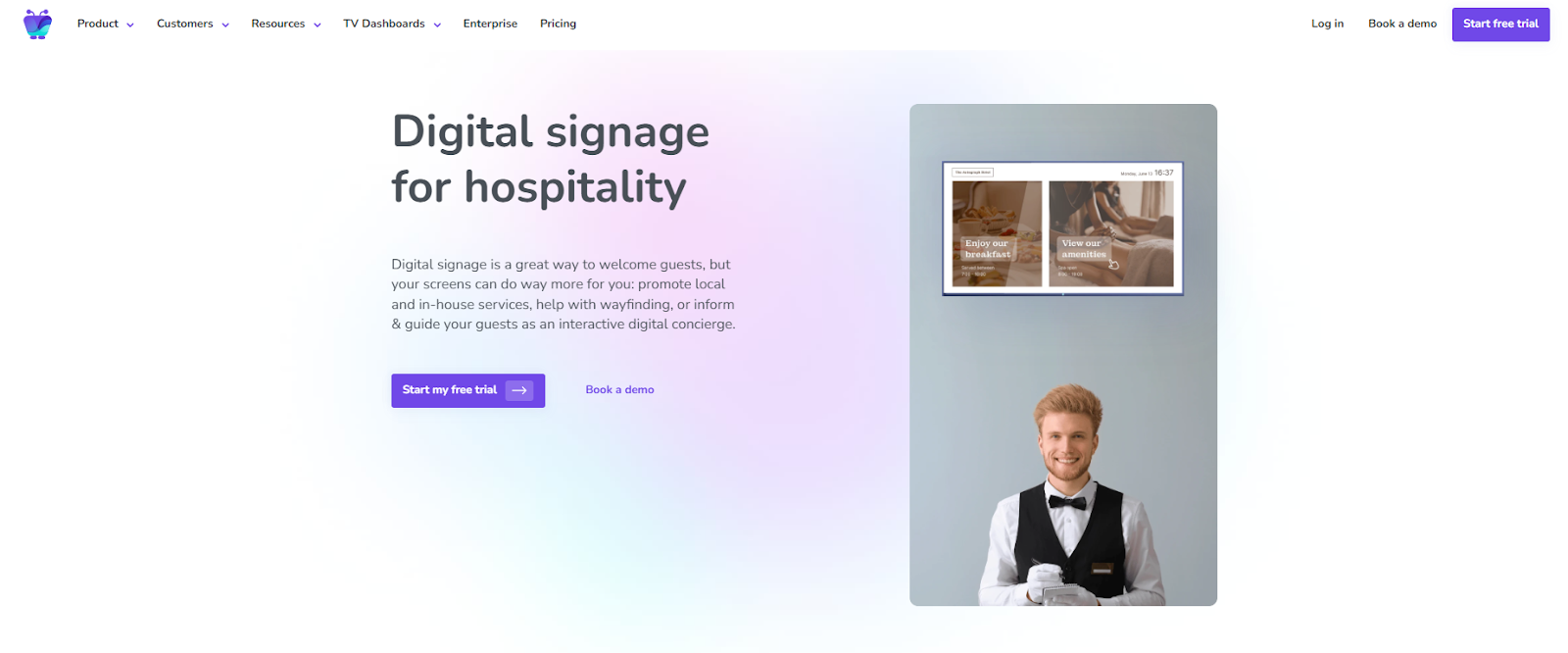 Fugo is the best hotel digital signage software for growing hospitality companies. 