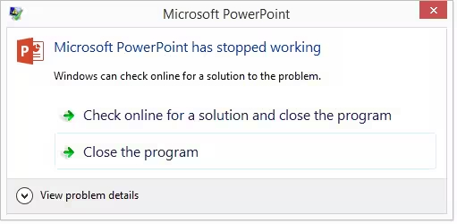 The dreaded message no one wants to see…