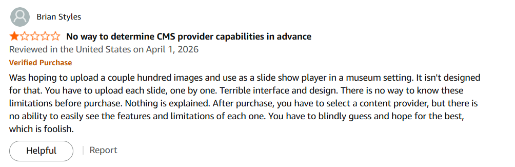 There’s no way to determine CMS provider capabilities in advance.