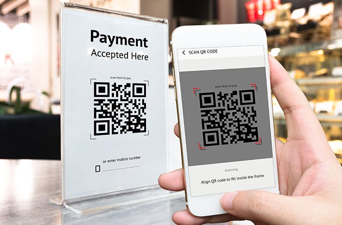 qr code payments in restaurants