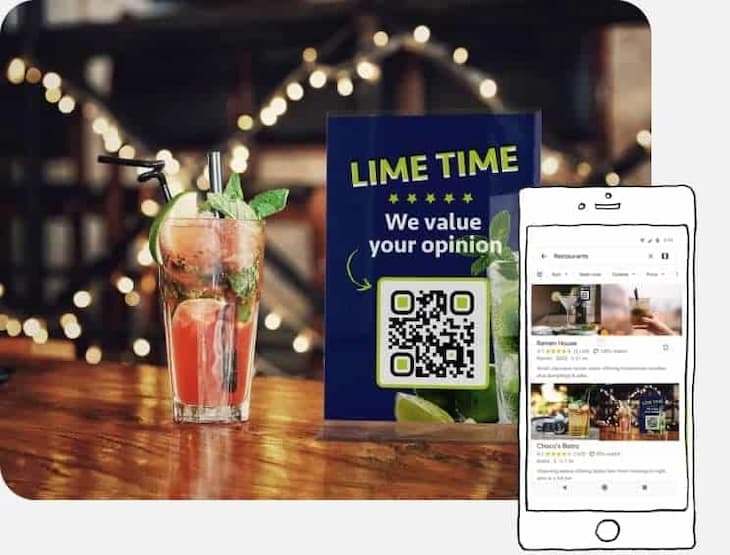 qr code restaurant review