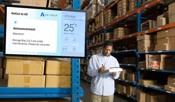 deskless workers digital signage