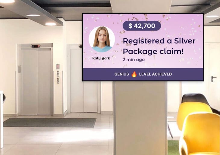 Sales gamification on digital signage