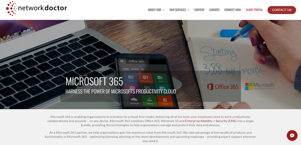 Network Doctor is the best Microsoft 365 services provider for businesses seeking hands-on IT support.