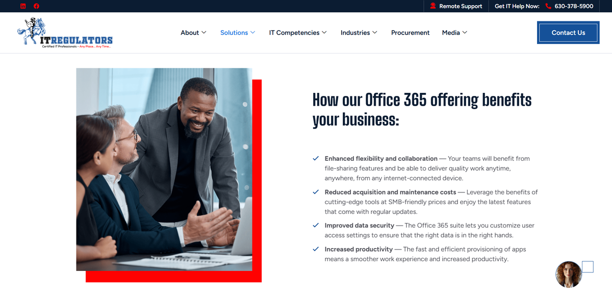 ITRegulators, Inc. is the best Microsoft 365 services provider for virtual IT departments.