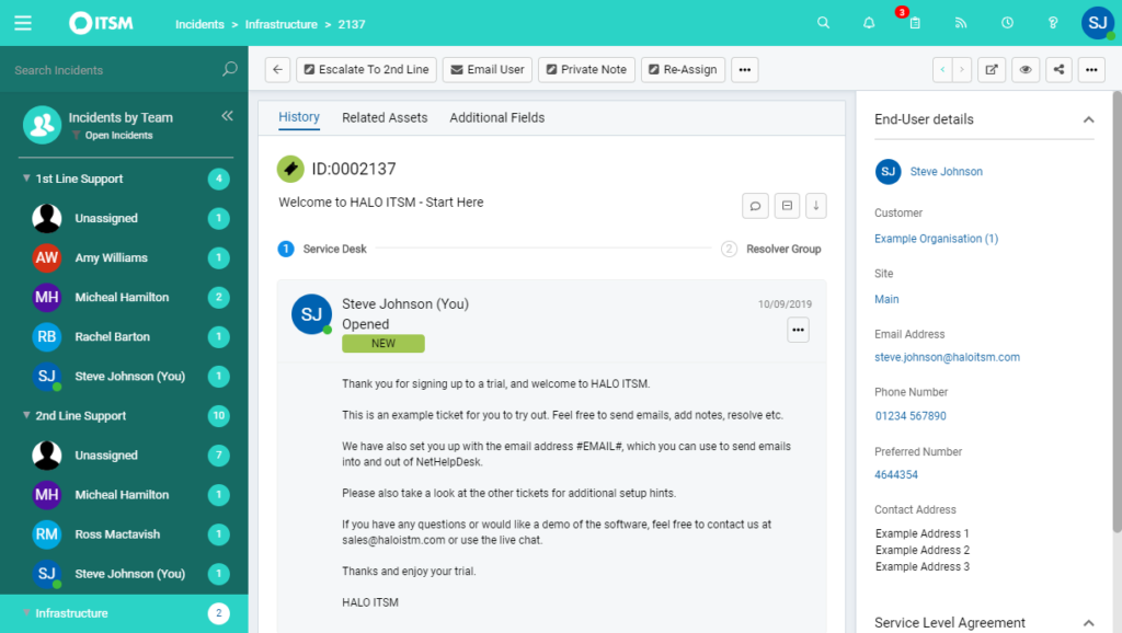 HaloITSM is the best ITSM platform for incident management. 