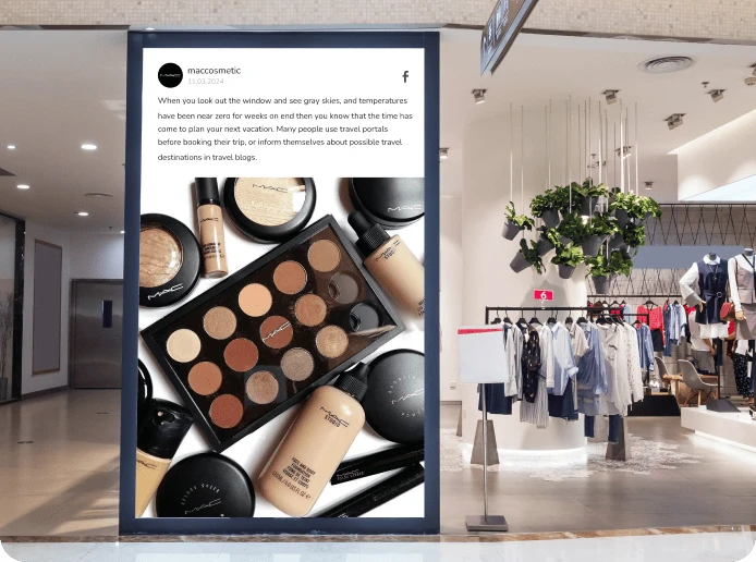 Using a CMS and digital signage instead of physical signage.